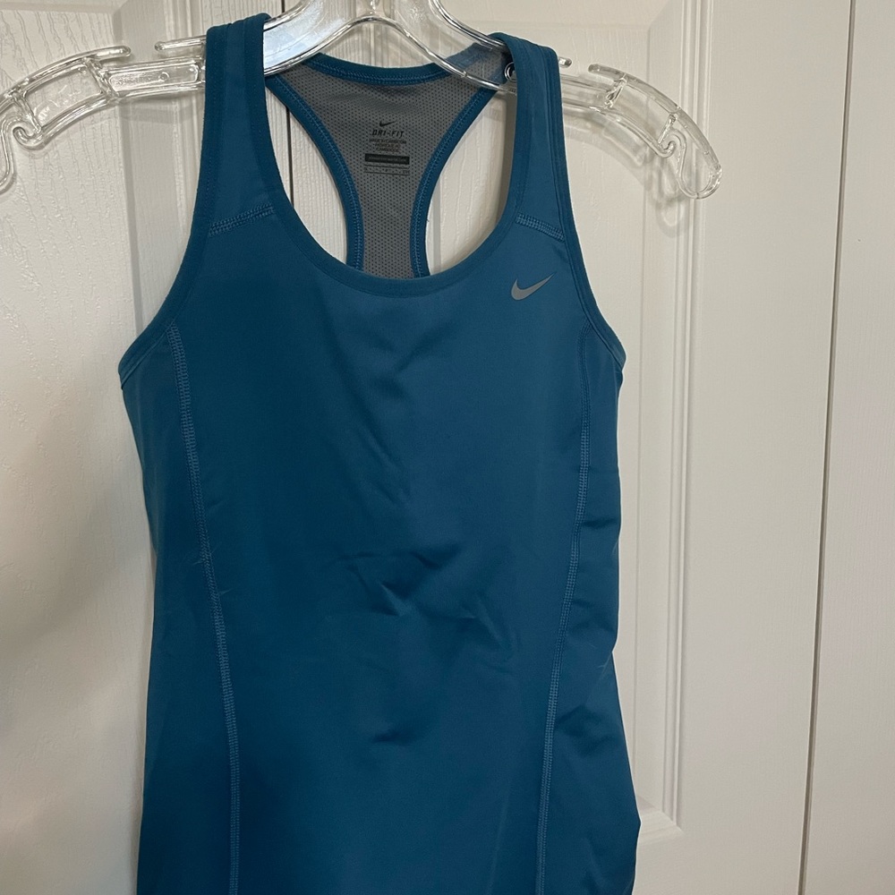 Nike running/tennis tank top size small blue